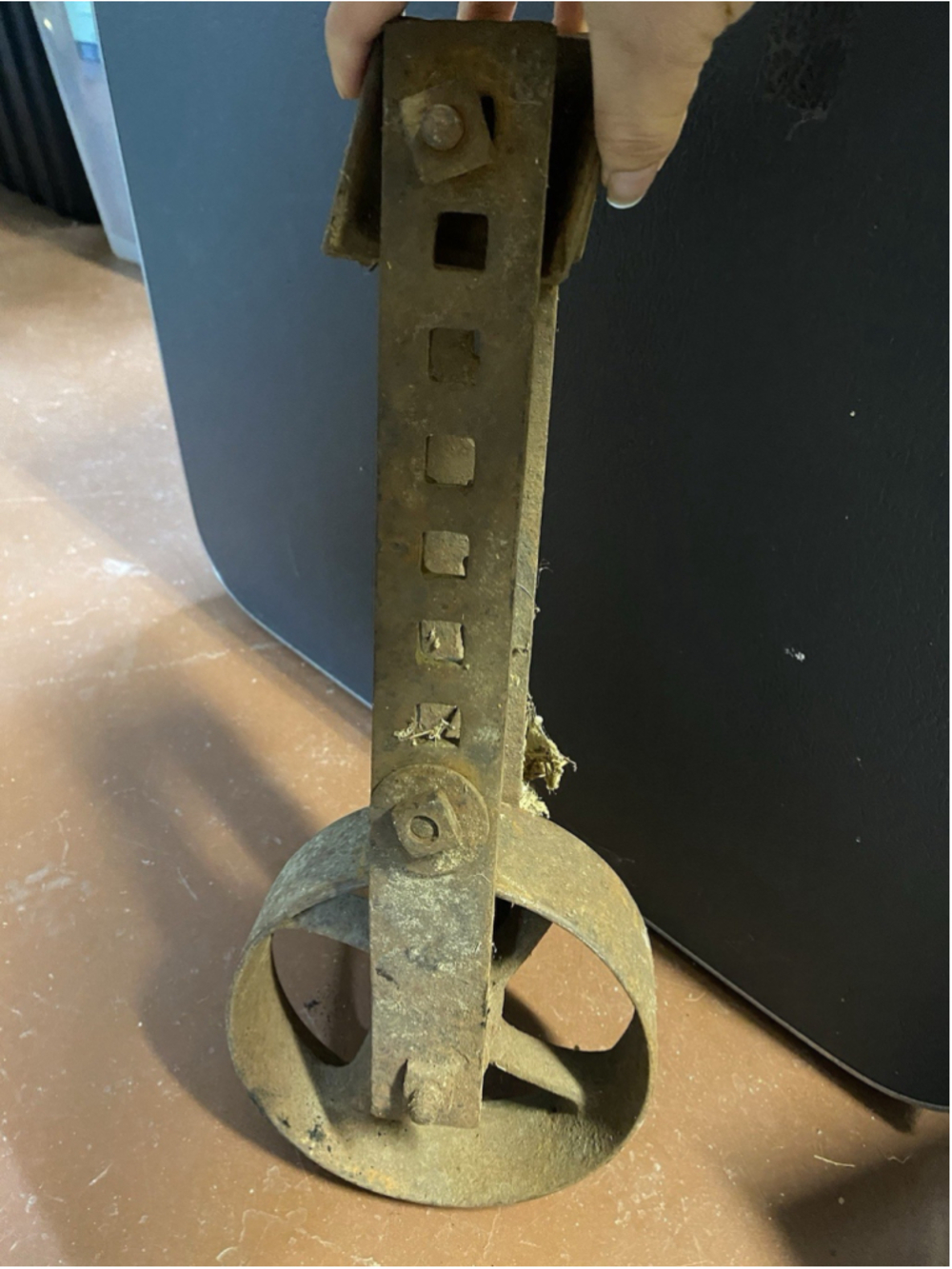 Vintage Cast Iron Pulley Wheel 6” Antique Barn Industrial Farm Rustic